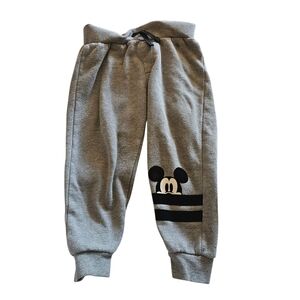 Gray Kids Bottoms with Character Design